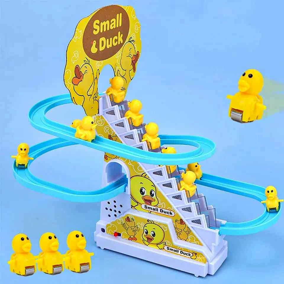 Electric Small Duck Climbing Stairs Toy