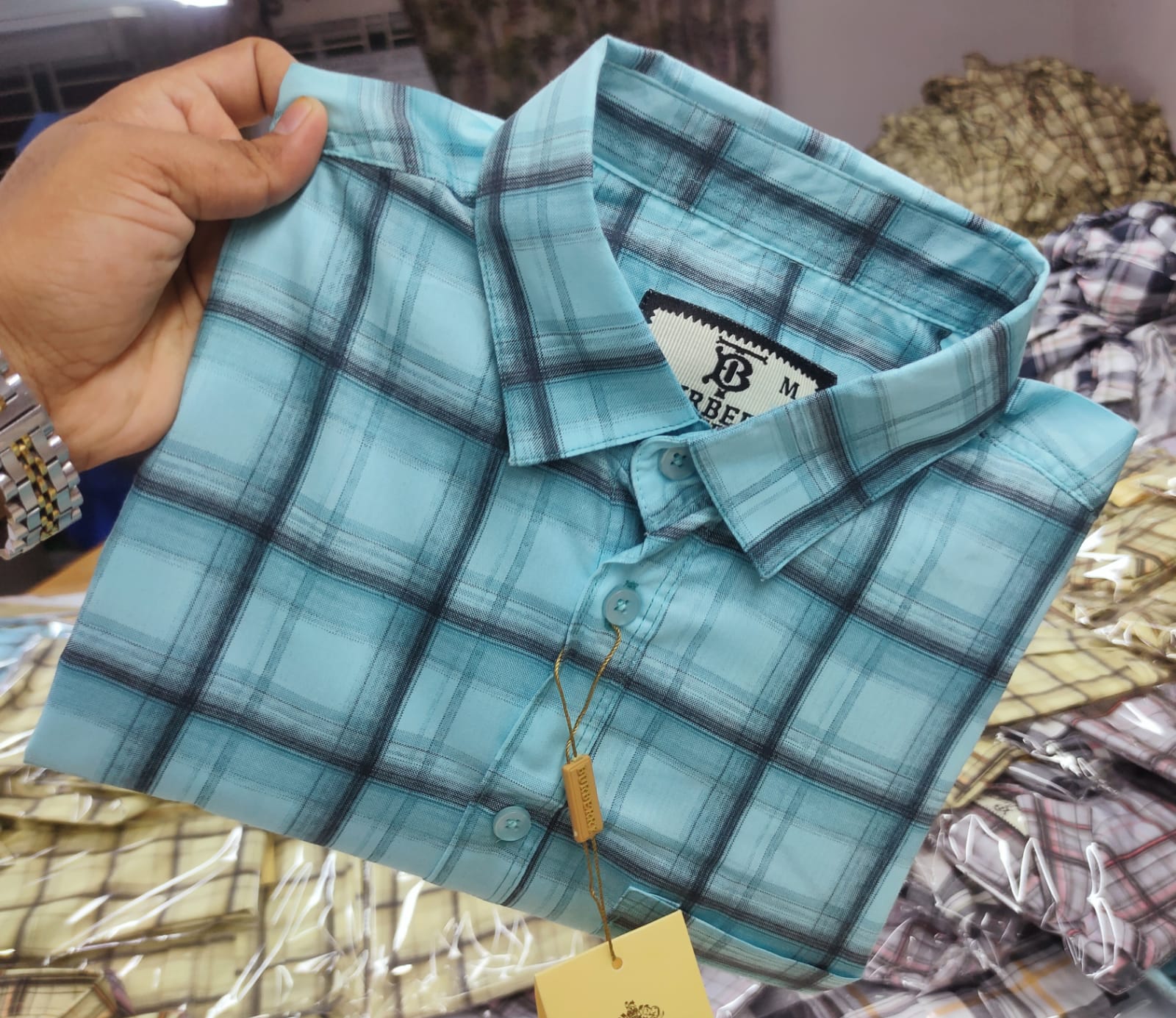 Burberry London Cotton full Sleeve Check Shirt