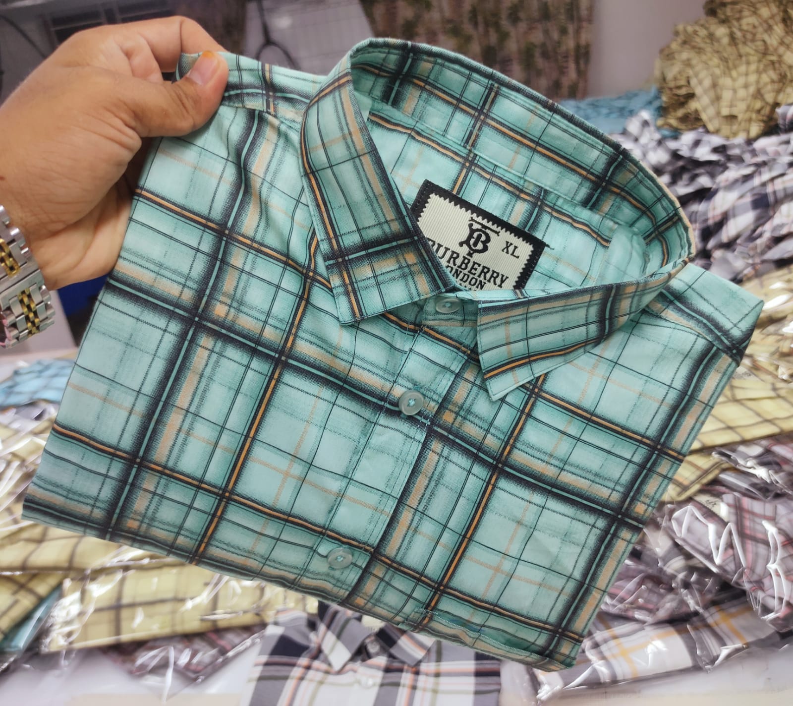 Burberry London Cotton full Sleeve Check Shirt