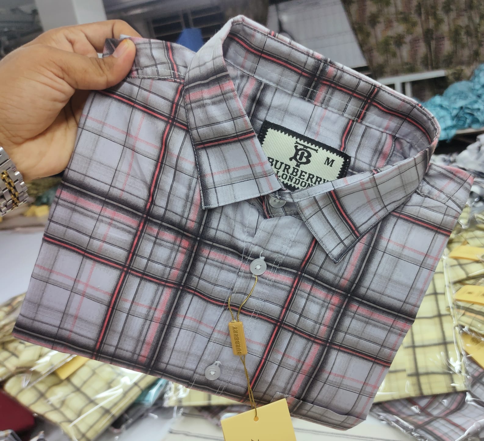 Burberry London Cotton full Sleeve Check Shirt