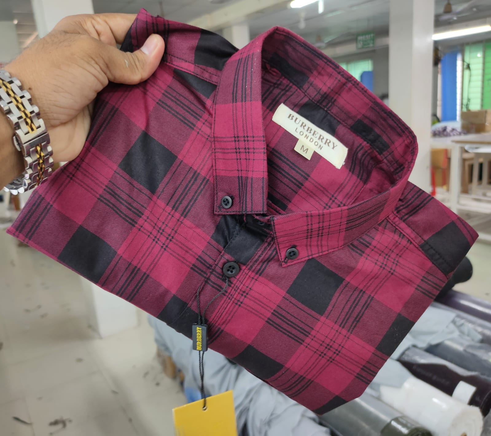 Burberry London Cotton full Sleeve Check Shirt