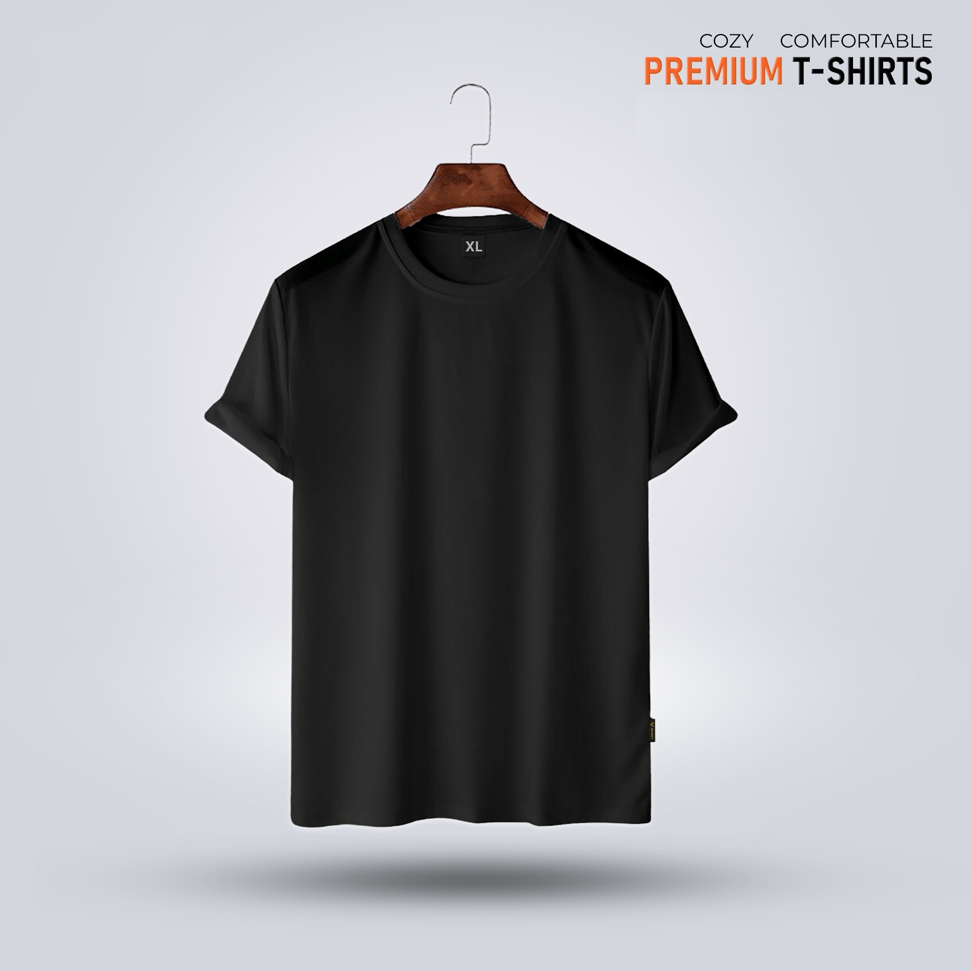 Men's Premium Solid T-Shirt- Black