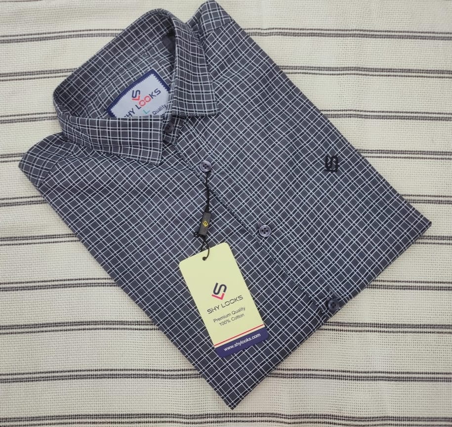 Cotton full Sleeve Check Shirt for Men's