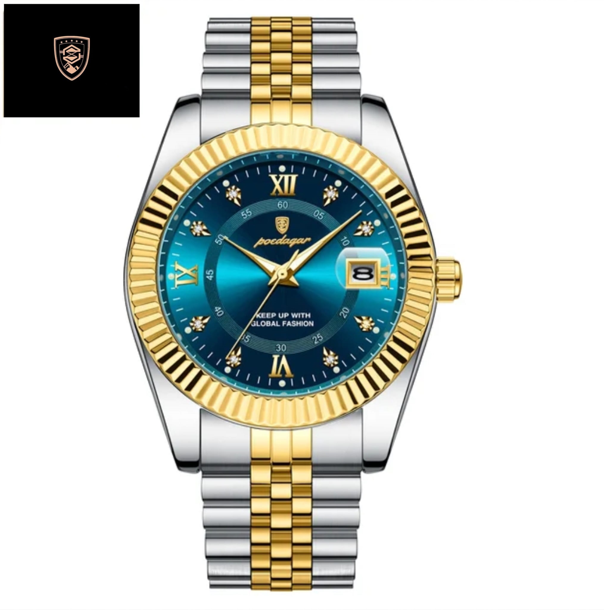 100% Original Waterproof Poedagar 910 Model Fashion Watch for Men.