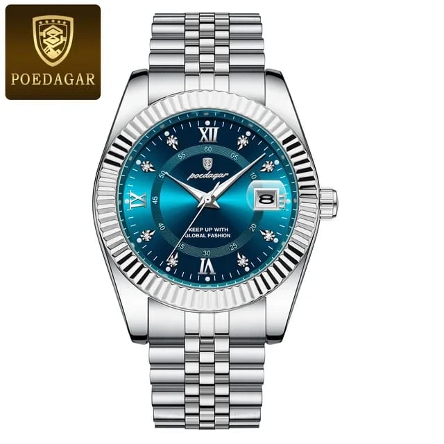 100% Original Waterproof Poedagar 910 Model Fashion Watch for Men.