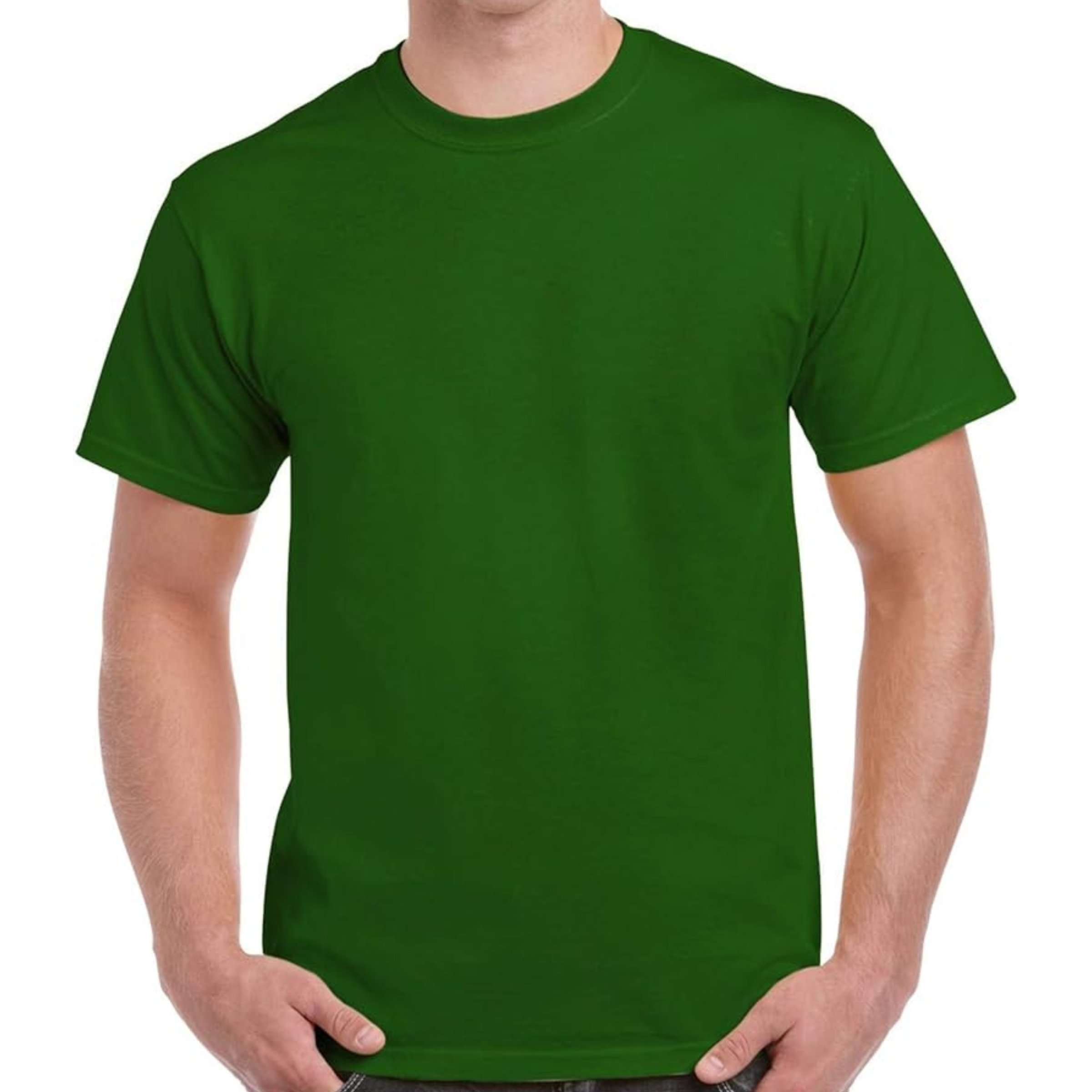 Men's Premium Solid T-Shirt- Green