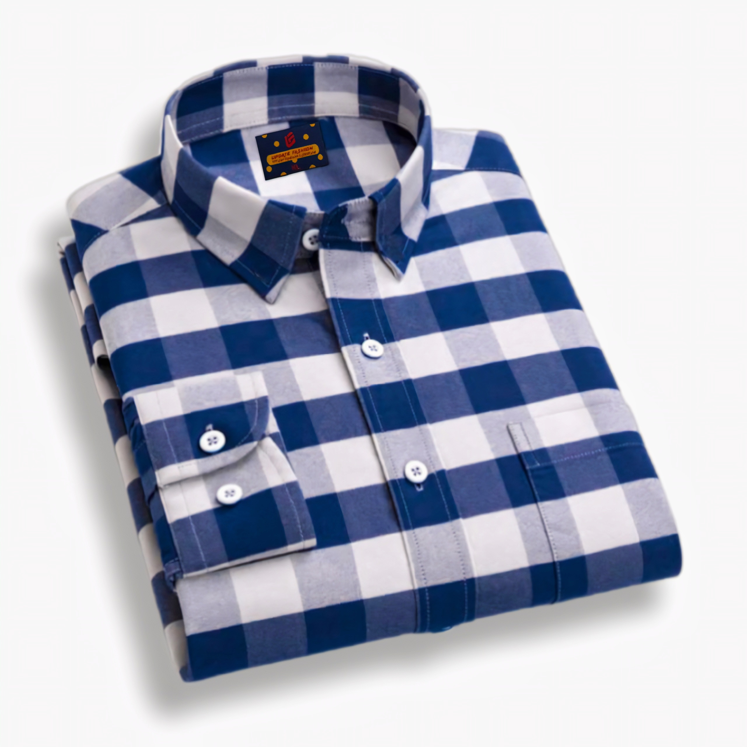 Men's  long sleeve check shirt