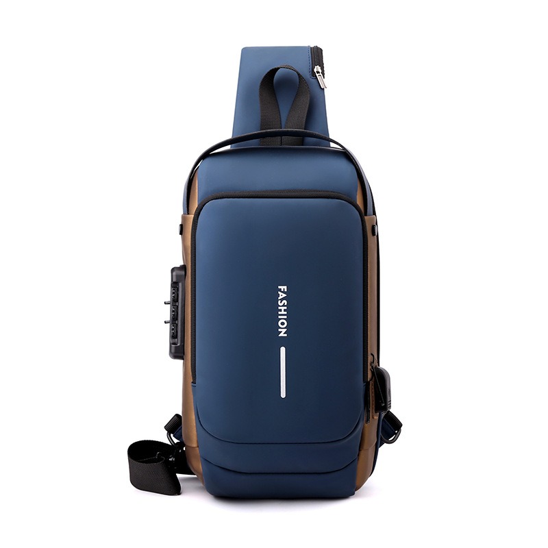 USB  Shoulder Bag Anti-Theft Travel Messenger Chest Sling Pack Fashion Luxury Designer Airport Traveling Bag