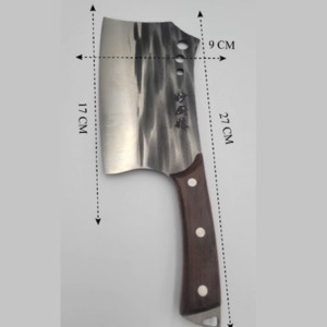 Kitchen Knife – Damascus Steel with Wooden Handle