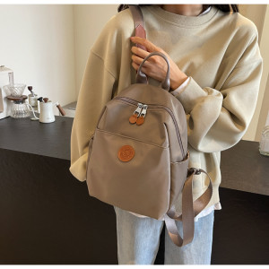 2025 New Hot Women's Backpacks Designer High Quality Soft Nylon Simple Fashion Bag(Black)