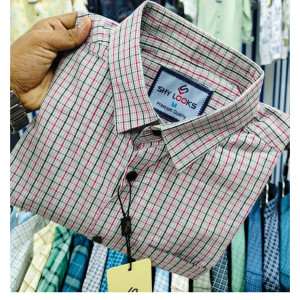Premium Garments Cotton Half Sleeve Shirt