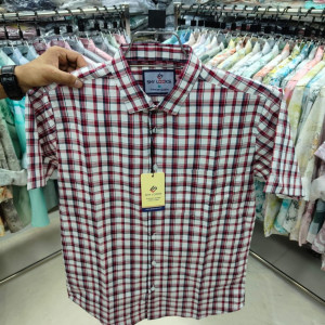 Premium Garments Cotton Half Sleeve Shirt