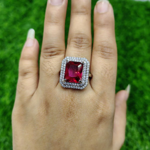 Majestic Gemstone Elegance Ring