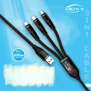Moxx MDC-3C 3 in 1 2000Watt 1000mm Fast Charging cable