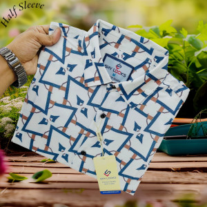 Premium Pop-Corn Half Sleeve Shirt For Men's