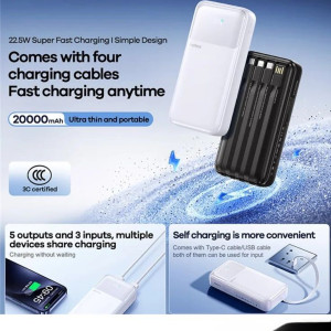 20000mAh REMAX FCP-2 FAST 22.5W+PD 20W white