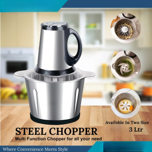 Bajaj 2000 watt high Power Stainless Steel Material High Quality and Powerfull Food Chopper Grinders