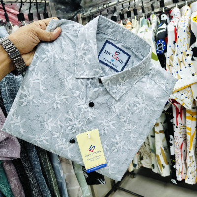 Pure Cotton full Sleeve Print Shirt for Men's