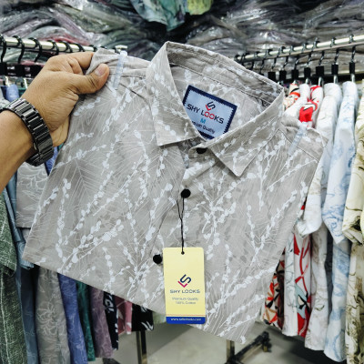 Pure Cotton full Sleeve Print Shirt for Men's