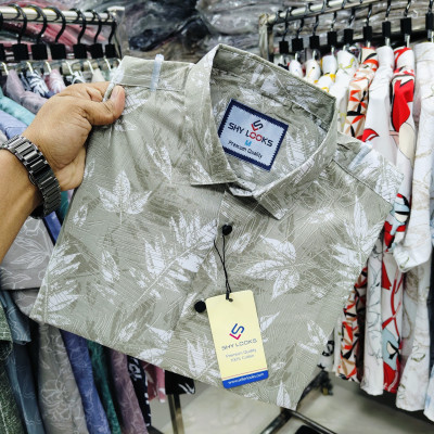 Pure Cotton full Sleeve Print Shirt for Men's