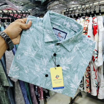 Pure Cotton full Sleeve Print Shirt for Men's