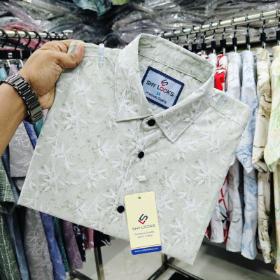 Pure Cotton full Sleeve Print Shirt for Men's