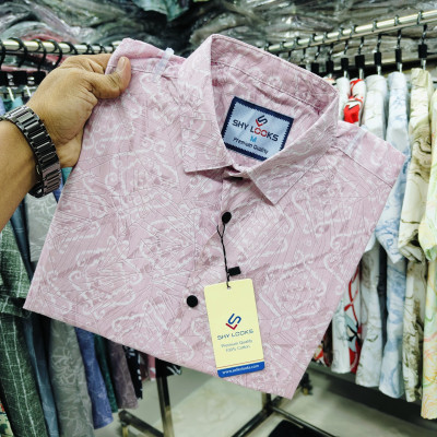 Pure Cotton full Sleeve Print Shirt for Men's