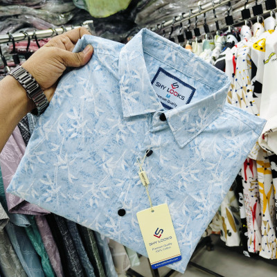 Pure Cotton full Sleeve Print Shirt for Men's