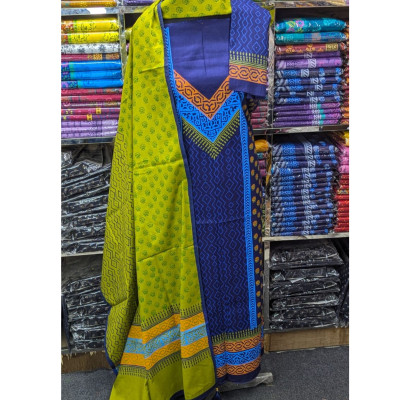 New Exclushive Collection High Qualitiey Cotton Printed Three Piece