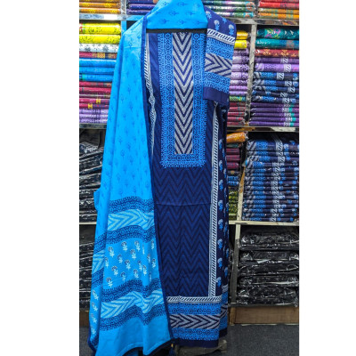 New Exclushive Collection High Qualitiey Cotton Printed Three Piece