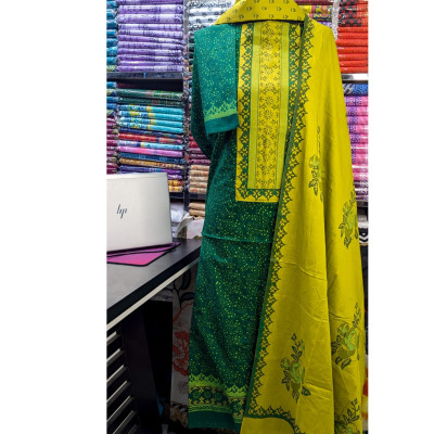 New Exclushive Collection High Qualitiey Cotton Printed Three Piece