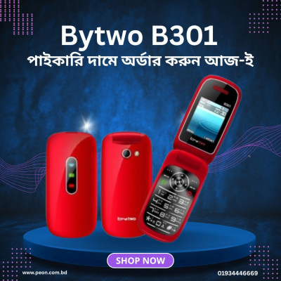 Bytwo 301 Folding Phone Dual Sim red Color