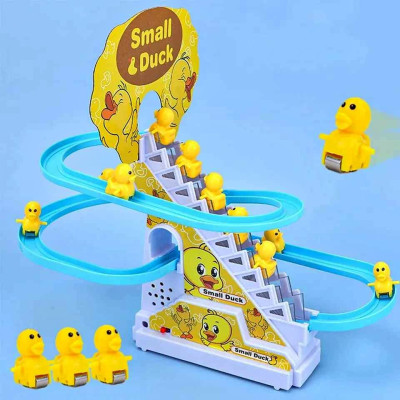 Electric Small Duck Climbing Stairs Toy