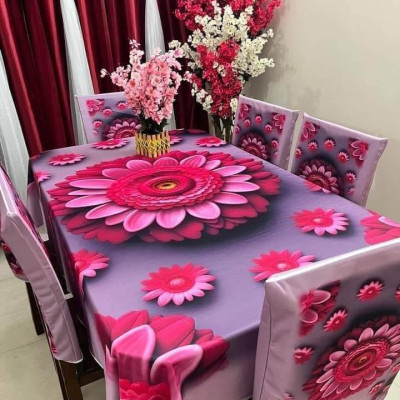China Premium 3D Print Table Cloth Set