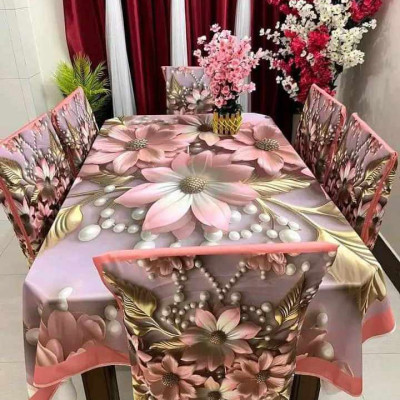 China Premium 3D Print Table Cloth Set