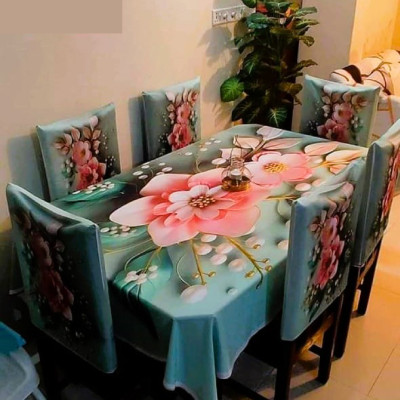 China Premium 3D Print Table Cloth Set