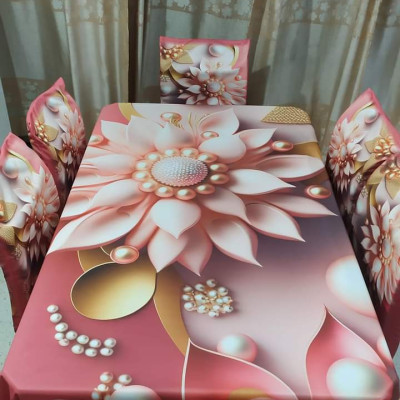 China Premium 3D Print Table Cloth Set