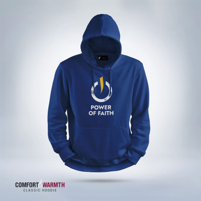 Power Of Faith  Islamic Hoodie (Royal Blue)