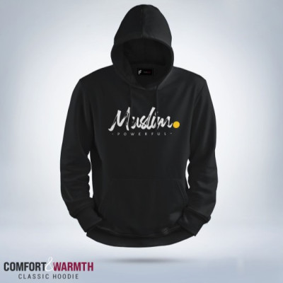 “Muslim powerful” Islamic Hoodie (Black)
