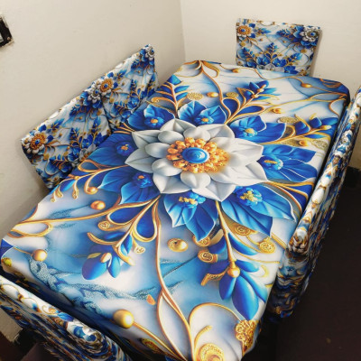China Premium 3D Print Table Cloth Set