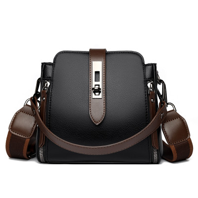 High-quality Messenger Bags For Women Luxury Crossbody Shoulder Bags Female(Black)