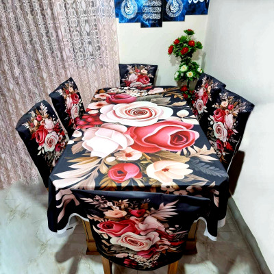 China Premium 3D Print Table Cloth Set