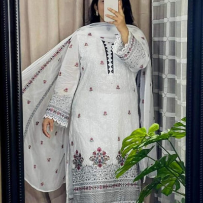 Premium cotton computer printed  Boyel fabrics  3 Piece
