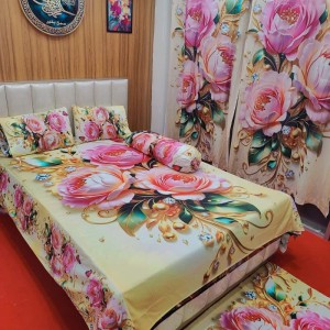 Water Proof  China Premium 3D Design Bed Sheet