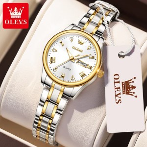 Olevs 5563 – Silver Women (cream dial)