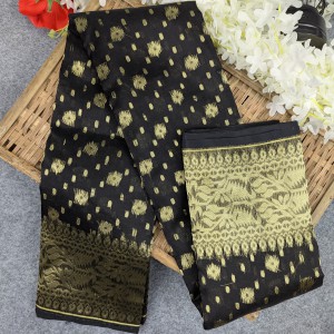 Half Silk Jamdani Saree (Multiple Colors Available)