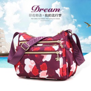 Korean sports travel shoulder bag (Maroon)