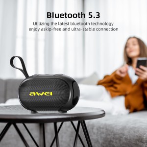 Awei KA1 TWS Bluetooth Speaker IPX5  360° Full Surround Sound Enhanced Bass Portable Speaker With RGB Colorful Lighting