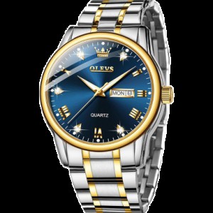 Olevs 5563 CHAIN WATCH –( Blue Dial) For Men