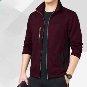Mens Premium China Jacket (Maroon)
